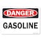 Signmission Safety Sign, OSHA Danger, 7" Height, Gasoline, Landscape, D-L-19380 OS-DS-D-710-L-19380 - alternate 1